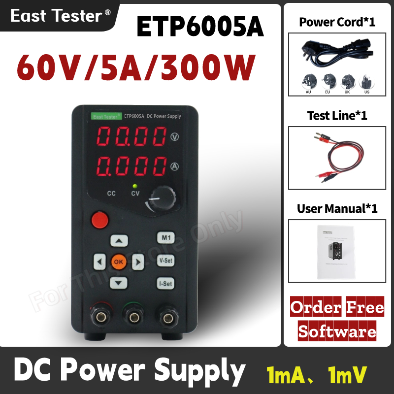 Etp6005a hoch effiziente ein k – Programmable Dc Power Supply 60V 5A Bewertung und Preis